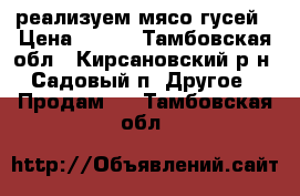  реализуем мясо гусей › Цена ­ 250 - Тамбовская обл., Кирсановский р-н, Садовый п. Другое » Продам   . Тамбовская обл.